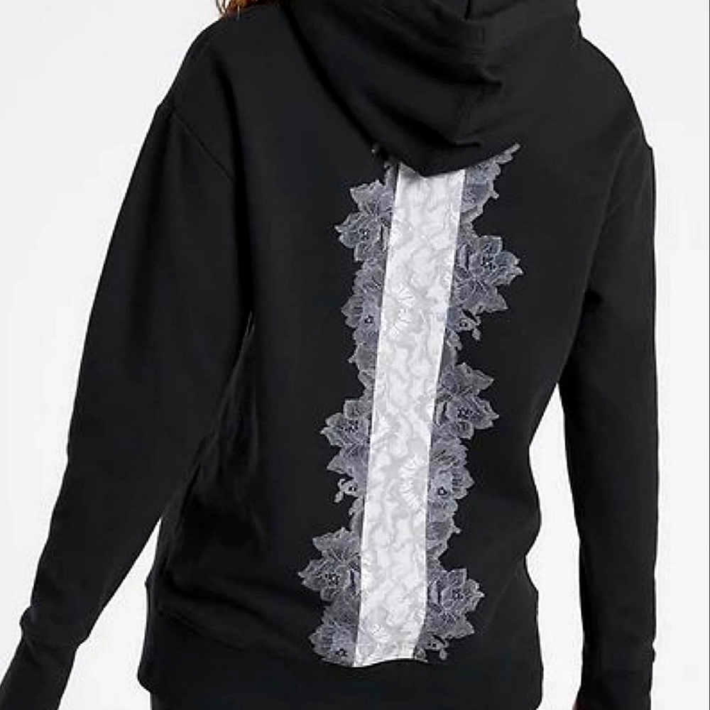 LIKE NEW Athleta Rose Lace Tunic Hoodie Size Large